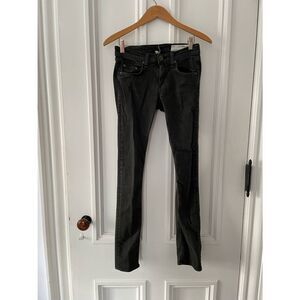 Rag & Bone  “the Dre” green/grey skinny jeans 24